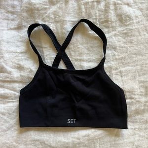 SET ACTIVE Sculptflex box X bra in Onyx - size S/M
